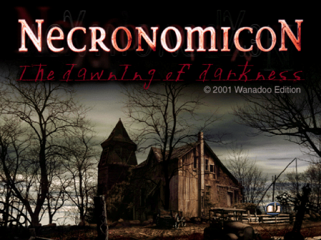 Necronomicon The Dawning of Darkness title screen for Playstation